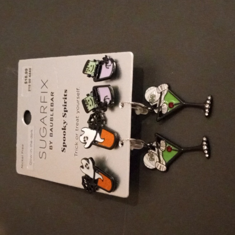 Spooky Spirit Glow In The Dark Halloween earrings
